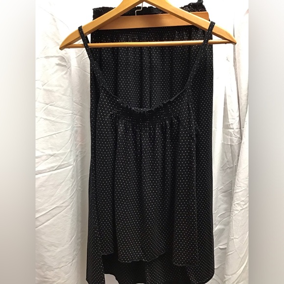 Black Smocked Sleeveless Camisole Pajama - Picture 3 of 12
